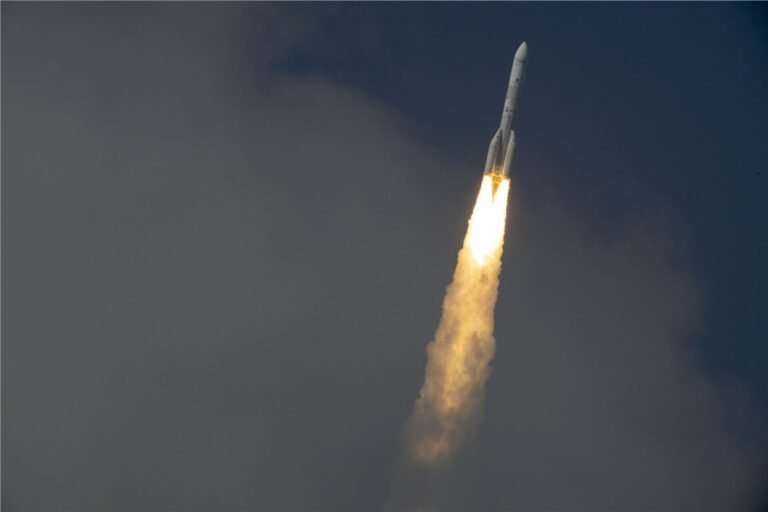 Ariane 6 Lifts Off With 4 Booster