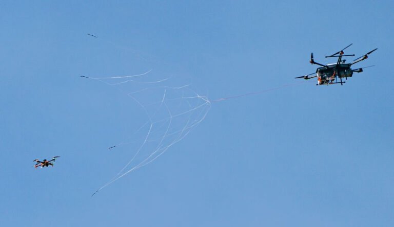 DHS Orders Drone-Catching Nets for 2026 World Cup Fortem Techologies DroneHunter interception system