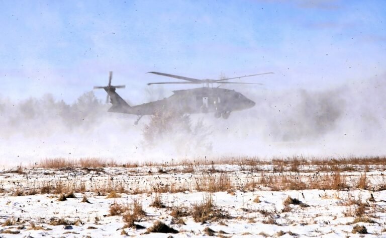 Wisconsin National Guard’s 1st Battalion, 120th Field Artillery holds winter sling-load training at Fort McCoy