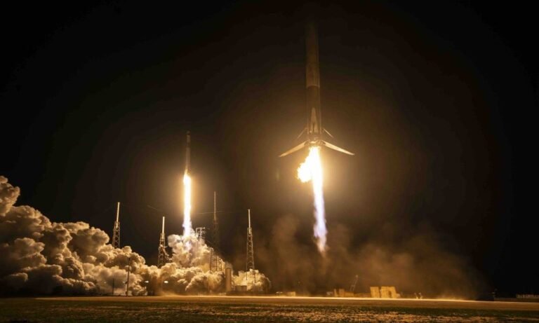 SpaceX launches Crew-12 on Falcon 9, lands first booster at new LZ-40 pad