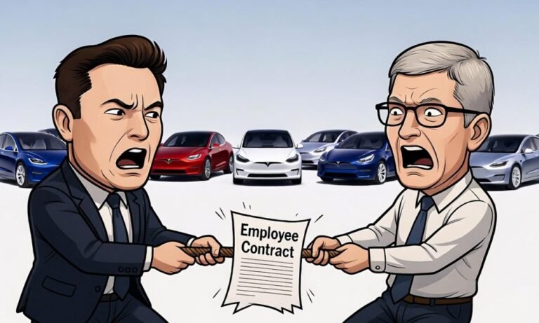Tesla engineers deflected calls from this tech giant's now-defunct EV project