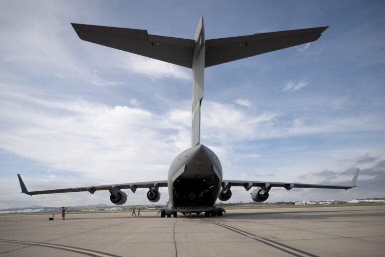 The Ward microreactor on a C-17 aircraft