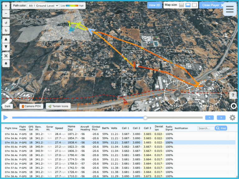 AirData 3D Flight Player Turns Drone Logs Into 3D Flight Analysis