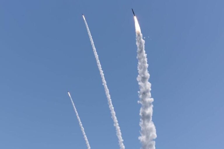 missiles firing