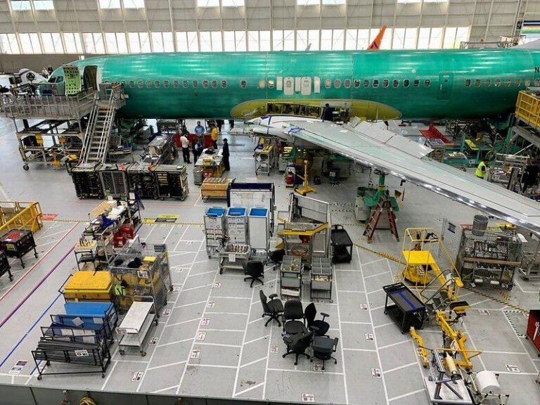 Boeing Anticipating Rate 47 On 737 Line Soon aircraft at Boeing Renton facility