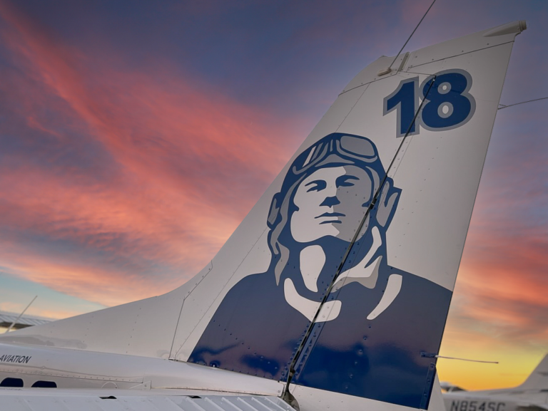 Sunset at Sierra Charlie Aviation [Credit: Sierra Charlie Aviation]