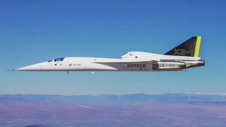 Boom Supersonic XB-1 demonstrator in test flight