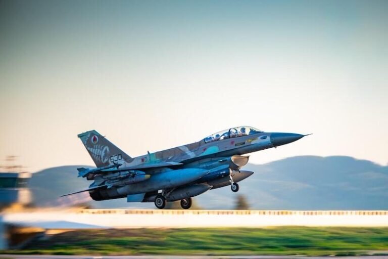 Israel Puts Crosshairs On Iran’s Drone Capacity fighter jet taking off