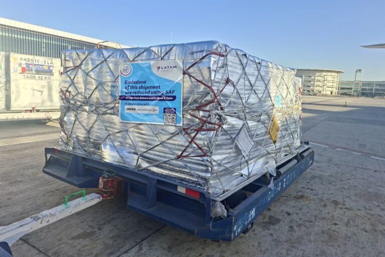 LATAM partners to reduce salmon shipment emissions LATAM Cargo salmon shipment