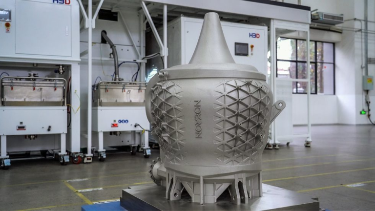 The XRA-2E5 rocket engine. Image via LEAP 71.