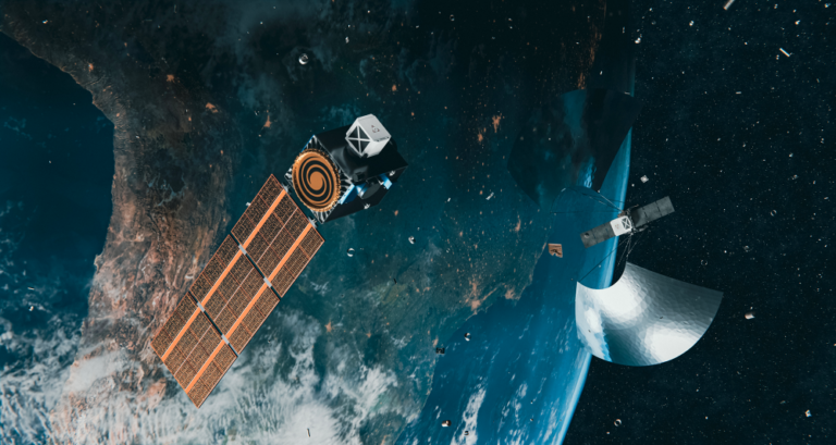 Caption: Portal Space Systems and Paladin Space plan to offer recurring debris removal "as a service." Credit: Portal Space Systems
