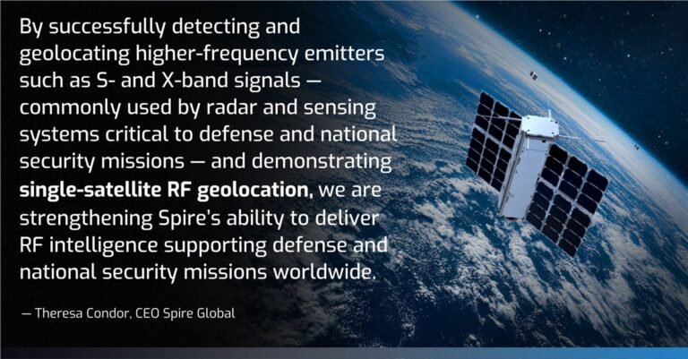 Spire Global Demos Single-Satellite RF Geolocation Capabilit