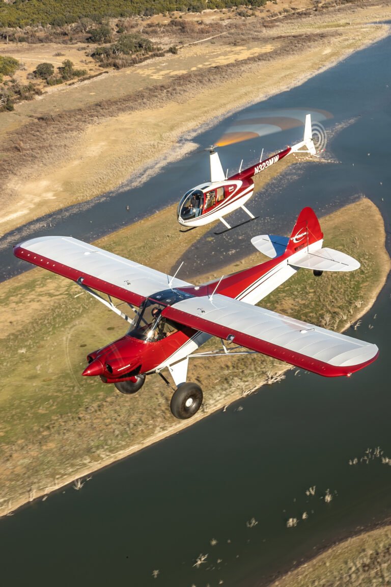Boomerang Air flies high over Texas. [Credit: Cayla McLeod]