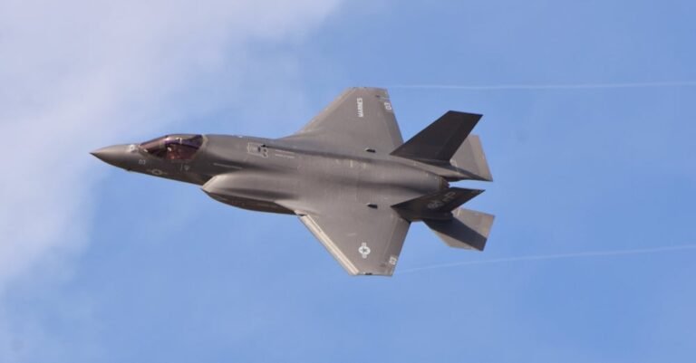 F-35 fighter jet in flight