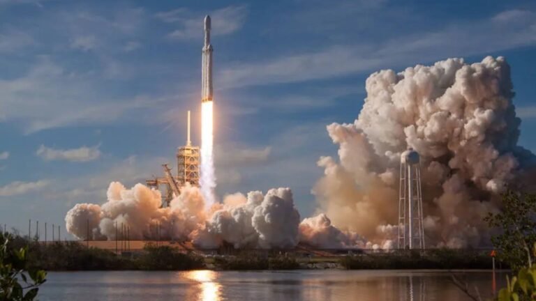 SpaceX Falcon Heavy rocket Kennedy Space Center Florida