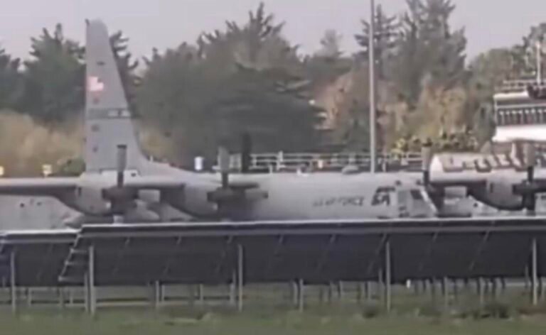 A man broke into Shannon Airport to damage a parked US Air Force C-130 from Missouri Air National Guard