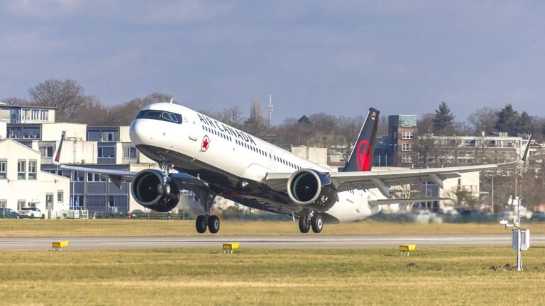 Air Canada's 1st Airbus A321XLR Leaves Hamburg Bound For Home