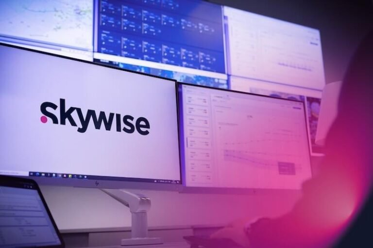 Airbus’ New Skywise-Navblue Unit Aims To Streamline Ops, Exec Says skywise logo pic on computer