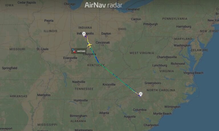 An American Airlines Boeing 737 MAX 8 declared an emergency on approach to Indianapolis