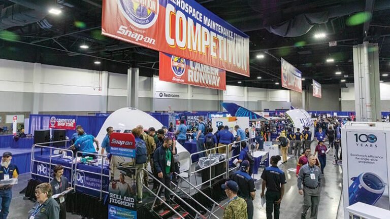 An Inside Look At How Teams Prepare For The ‘MRO Olympics’ Aerospace Maintenance Competition booth