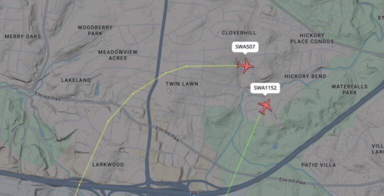 Beihnahe-Kollision: Kritische Situation über Nashville