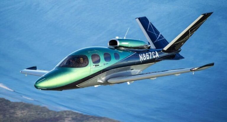 Cirrus Vision aircraft inflight