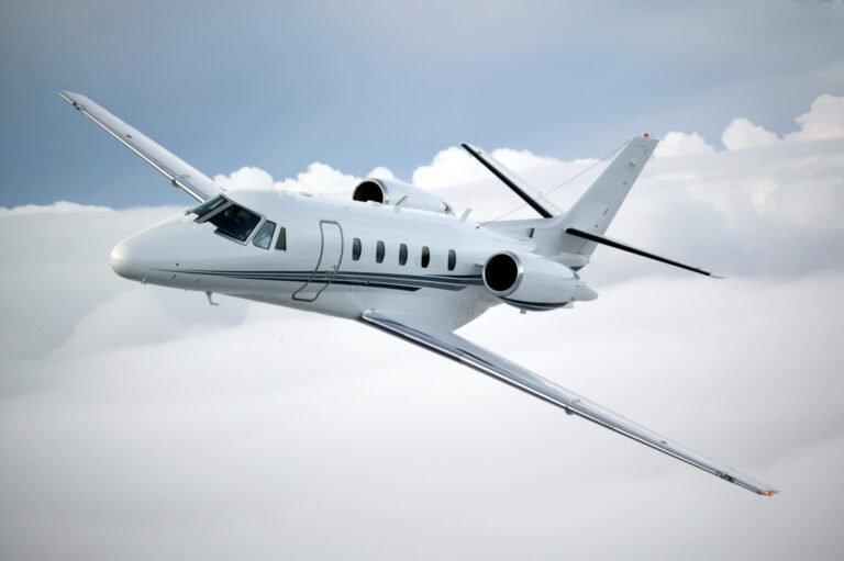 Cessna Citation X in flight