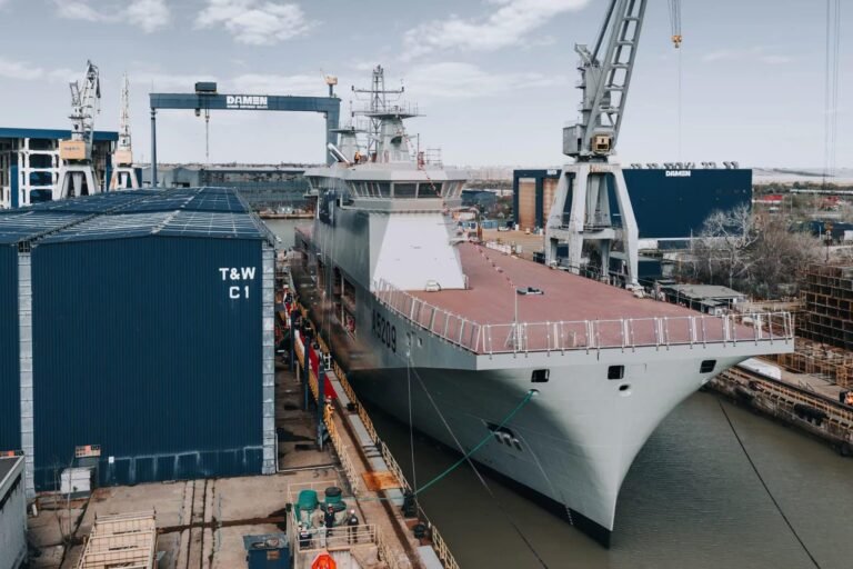 Damen launches 'Drone Carrier' for the Portuguese Navy