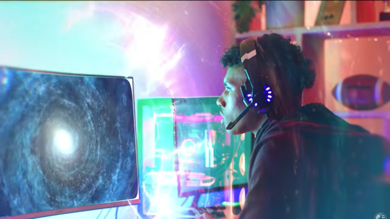 Screenshot from FAA ATC recruitment video for gamers