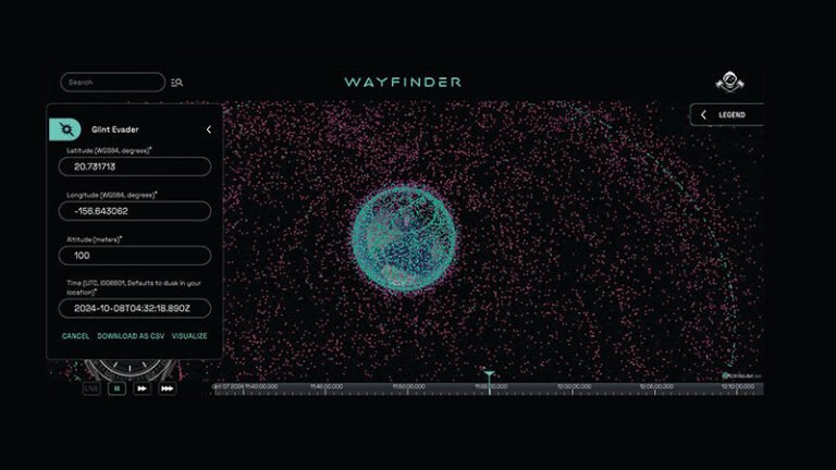 satellite tracking data