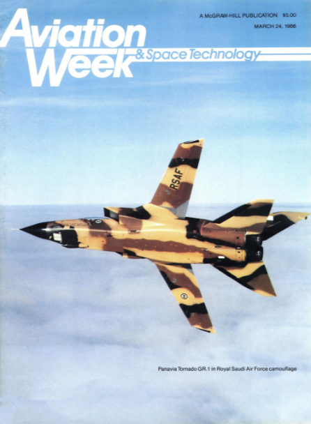 From The Archives: Panavia Tornado GR. 1 In Royal Saudi Air Force Camouflage Mar 1986