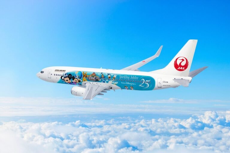 JAL unveils themed aircraft for Tokyo DisneySea anniversary