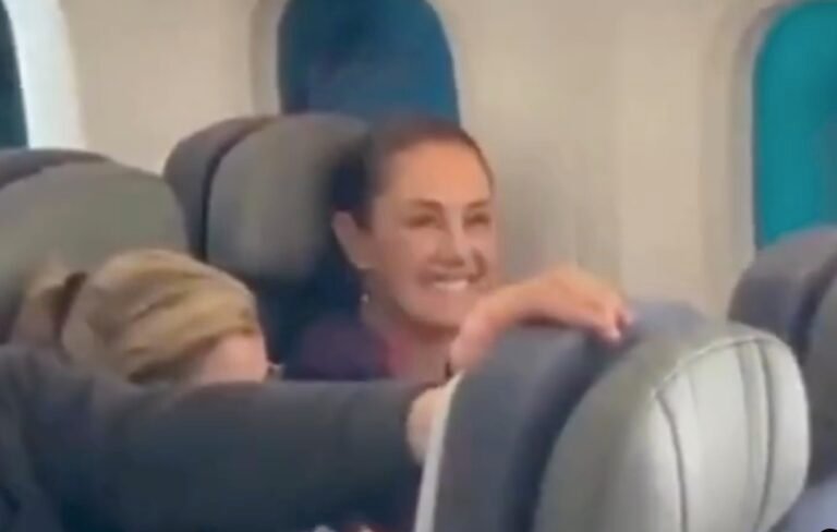 Mexican President Claudia Sheinbaum has been spotted flying in economy from Barcelona