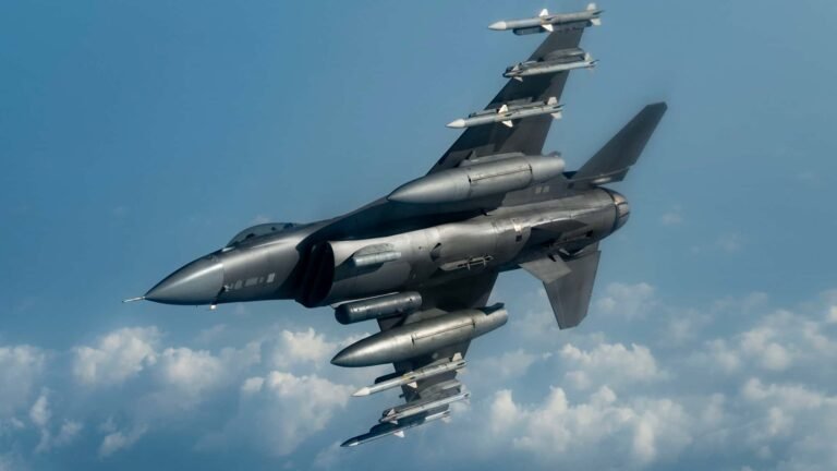 Erste F-16V für Bulgarien beim Erstflug.