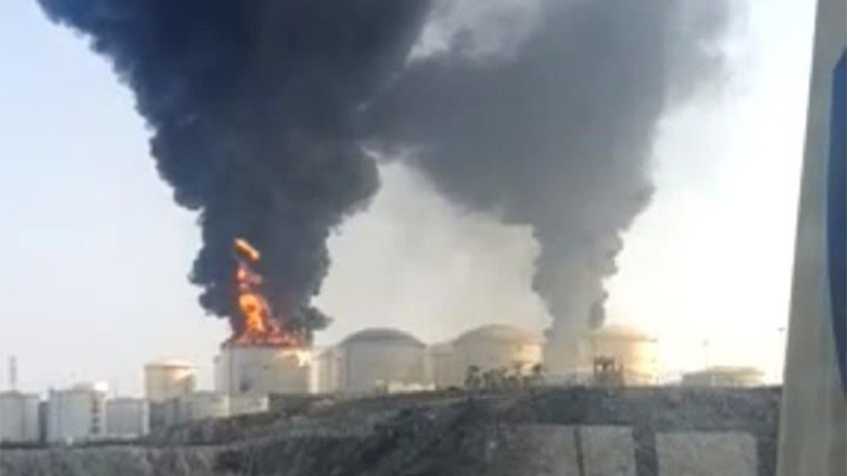 Reinsurers exposed to $150bn in Iran war liabilities Salalah oil depot on fire