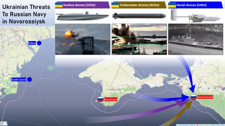 Ukrainian threats to the Russian Black Sea Naval base in Novorossiysk