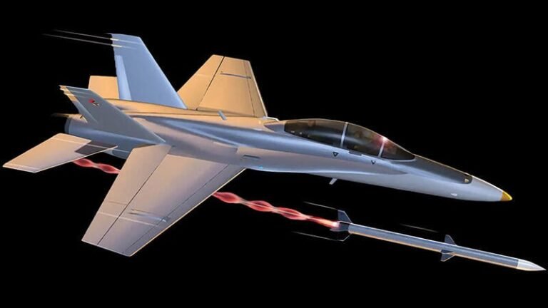 boeing F/A-18 firing missile concept