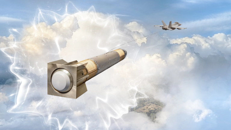 Artist's rendering of towed decoy