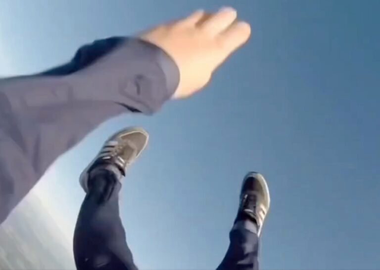 A skydiver lost consciousness at 11,500 feet, his own helmet camera captured the free fall