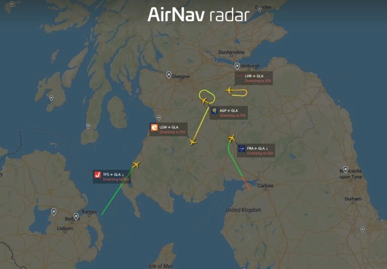 ALERT Glasgow Airport is currently closed after a landing incident ALERT Glasgow Airport is currently closed after a landing incident