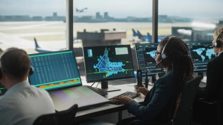 air traffic controllers (ATCs) in the control tower