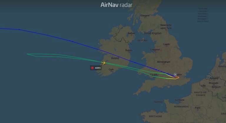 Air Canada AC855 to Toronto turned around over Atlantic to return to Heathrow