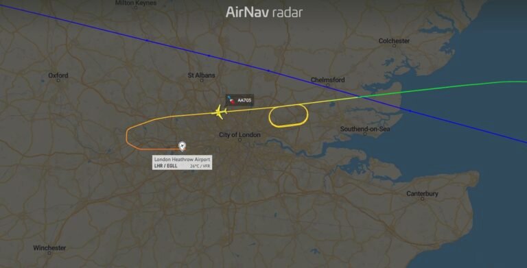American Airlines flight AA705 to Charlotte diverted to Heathrow after crew declared an emergency American Airlines flight AA705 to Charlotte diverted to Heathrow after crew declared an emergency