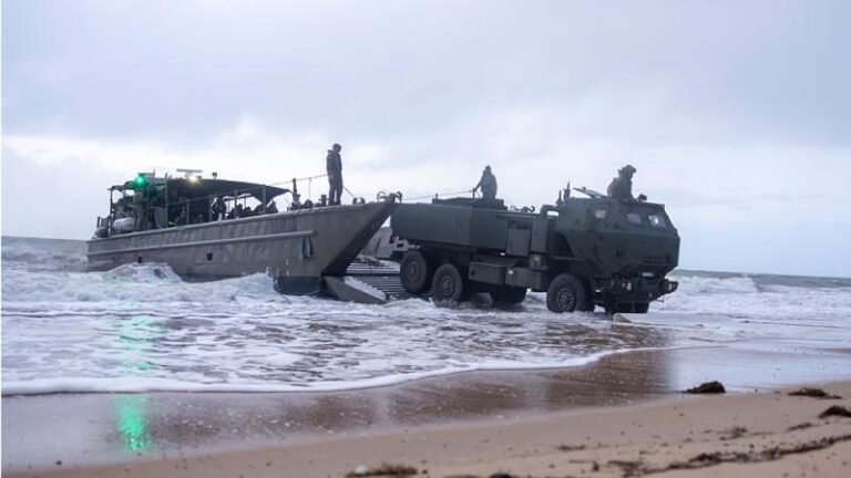 Army Proves HIMARS Deployability from Ship to Shore Army Proves HIMARS Deployability from Ship to Shore Private Alli Craig ©