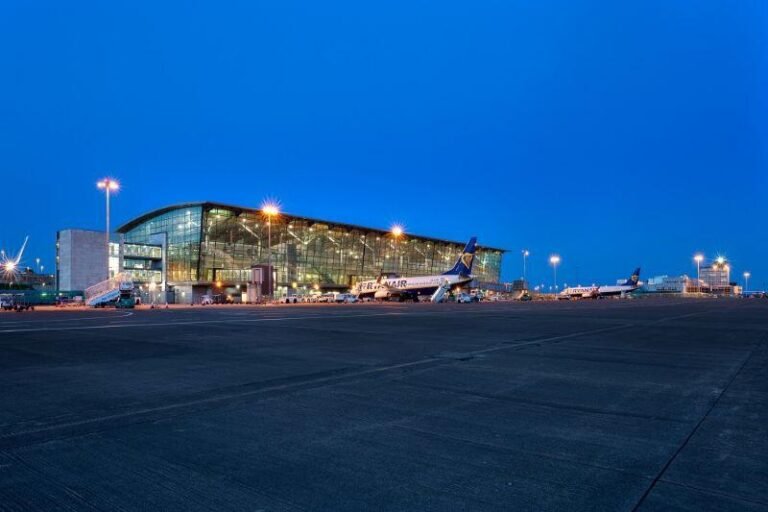 Cork Airport at night