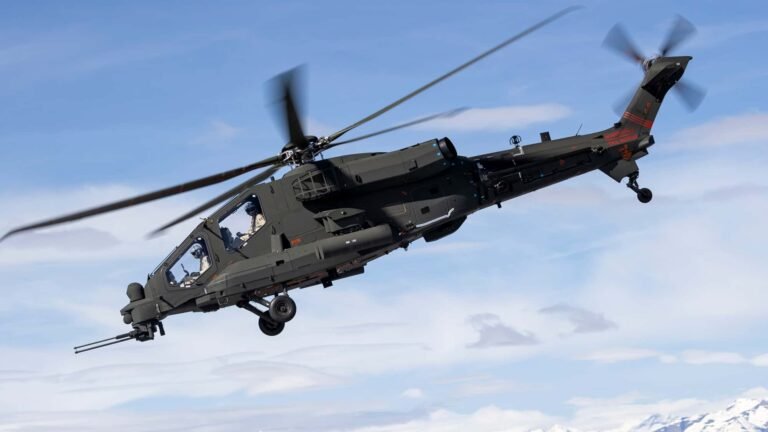Der modernste Kampfhubschrauber kommt nach Deutschland: AW249 in Berlin Neuer Kampfhubschrauber Leonardo AW249 in Aktion im Gebirge.