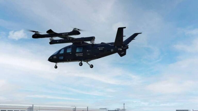 DreamFly Bets On Hybrid, Cargo-First eVTOL Path Caption: The DF3000 was designed around a hybrid-electric propulsion system intended to maintain performance across multiple flight profiles.F Credit: DreamFly Aerotech
