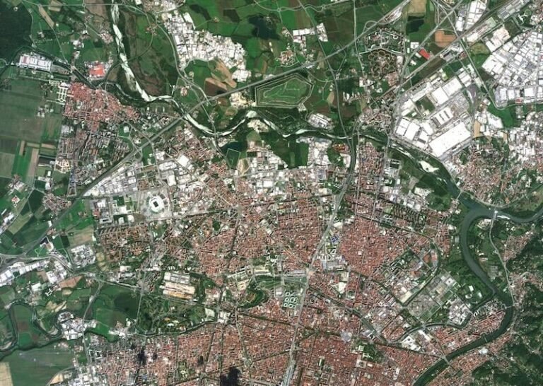 EO sat image of Turin, Italy