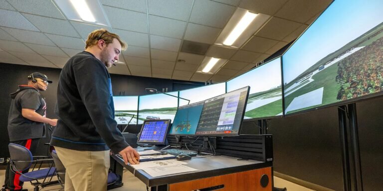 ATC simulator laboratory Angelo State University Texas