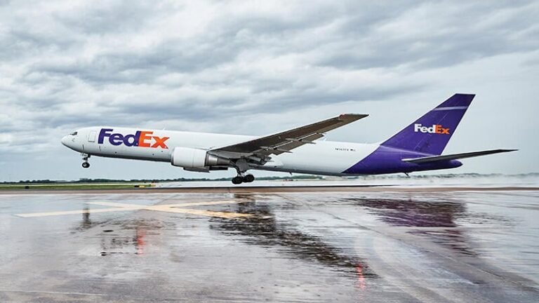 Boeing 767-300F cargo aircraft operated by FedEx